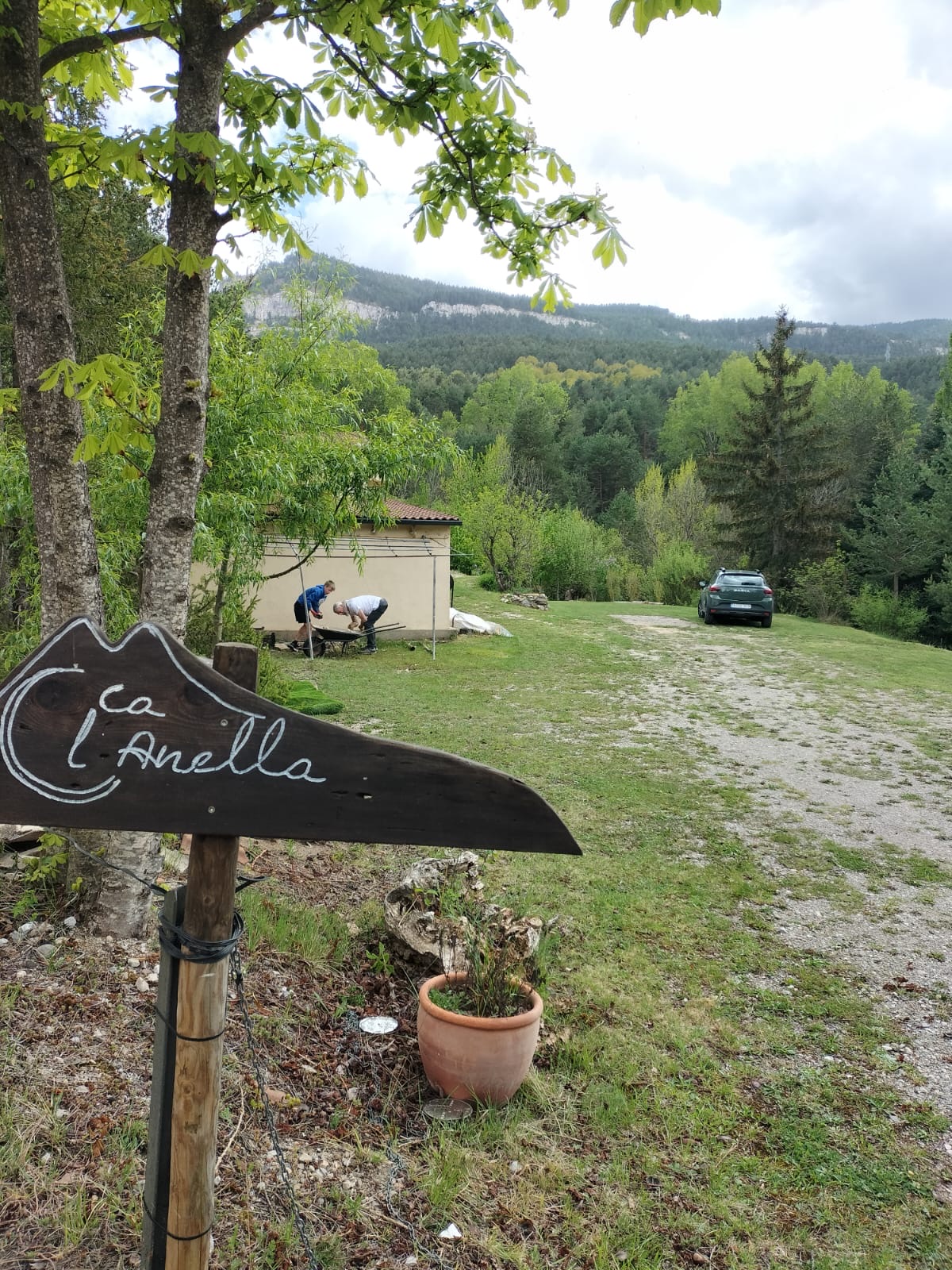 Rètol d'entrada de Ca l'Anella